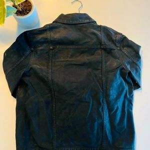 Balenciaga Paris Coated Wax Denim Jacket